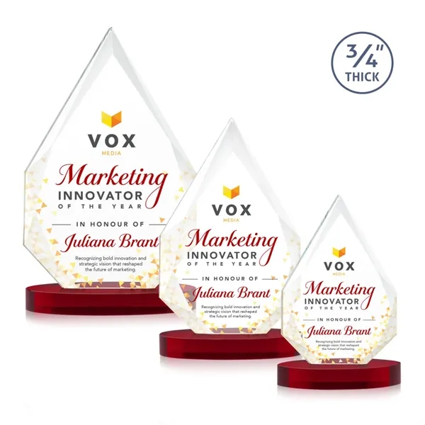 The classic Hawthorne 3/4" thick Starfire Crystal Award is the pinnacle... from ASI 84592 St Regis Group / St Regis