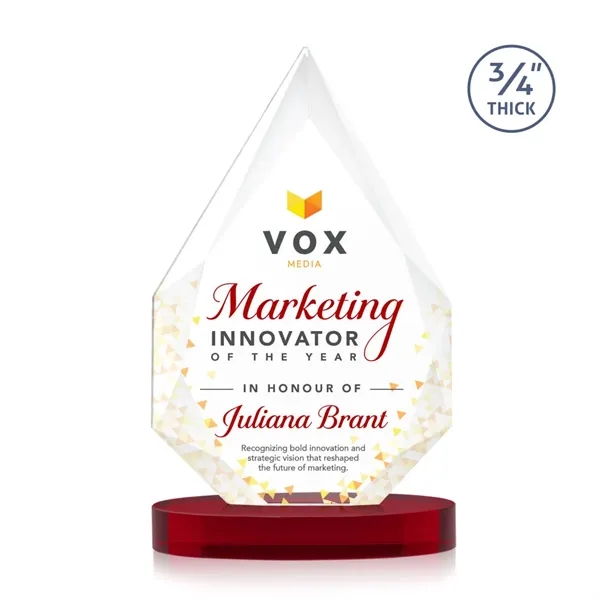 The classic Hawthorne 3/4" thick Starfire Crystal Award is the pinnacle... from ASI 84592 St Regis Group / St Regis