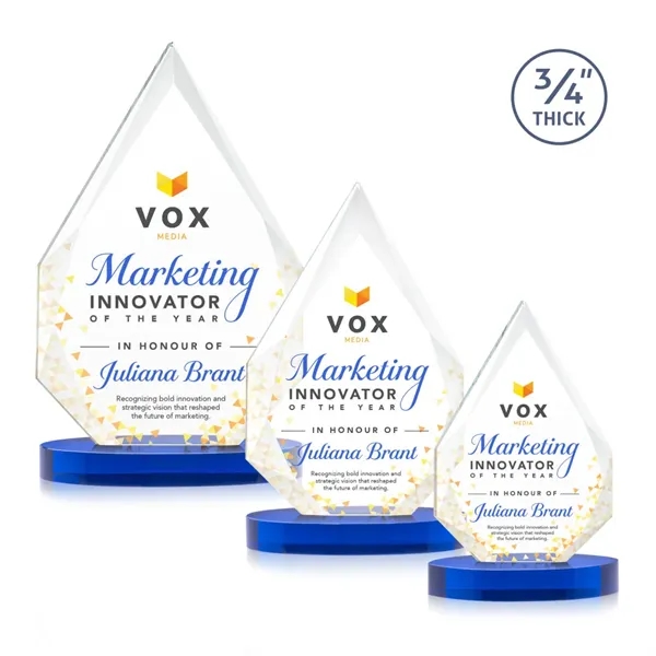 The classic Hawthorne 3/4" thick Starfire Crystal Award is the pinnacle... from ASI 84592 St Regis Group / St Regis