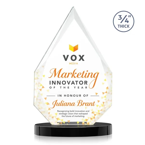 The classic Hawthorne 3/4" thick Starfire Crystal Award is the pinnacle... from ASI 84592 St Regis Group / St Regis