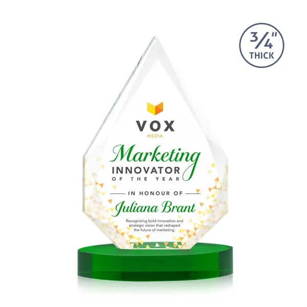 The classic Hawthorne 3/4" thick Starfire Crystal Award is the pinnacle... from ASI 84592 St Regis Group / St Regis