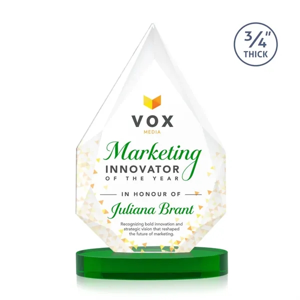 The classic Hawthorne 3/4" thick Starfire Crystal Award is the pinnacle... from ASI 84592 St Regis Group / St Regis