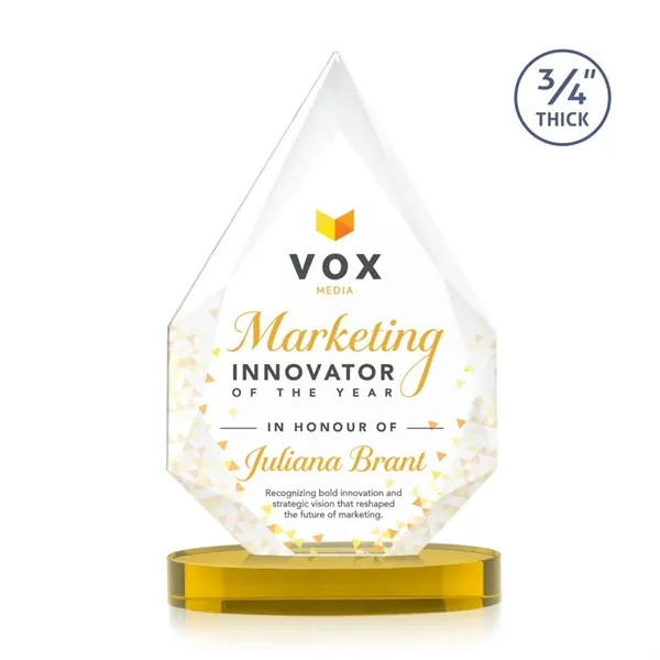 The classic Hawthorne 3/4" thick Starfire Crystal Award is the pinnacle... from ASI 84592 St Regis Group / St Regis