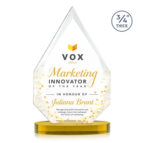 The classic Hawthorne 3/4" thick Starfire Crystal Award is the pinnacle... from ASI 84592 St Regis Group / St Regis