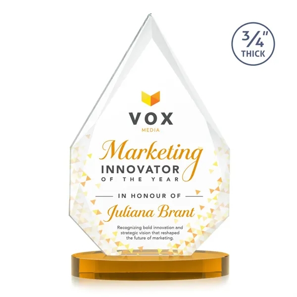 The classic Hawthorne 3/4" thick Starfire Crystal Award is the pinnacle... from ASI 84592 St Regis Group / St Regis