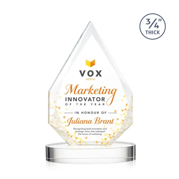 The classic Hawthorne 3/4" thick Starfire Crystal Award is the pinnacle... from ASI 84592 St Regis Group / St Regis