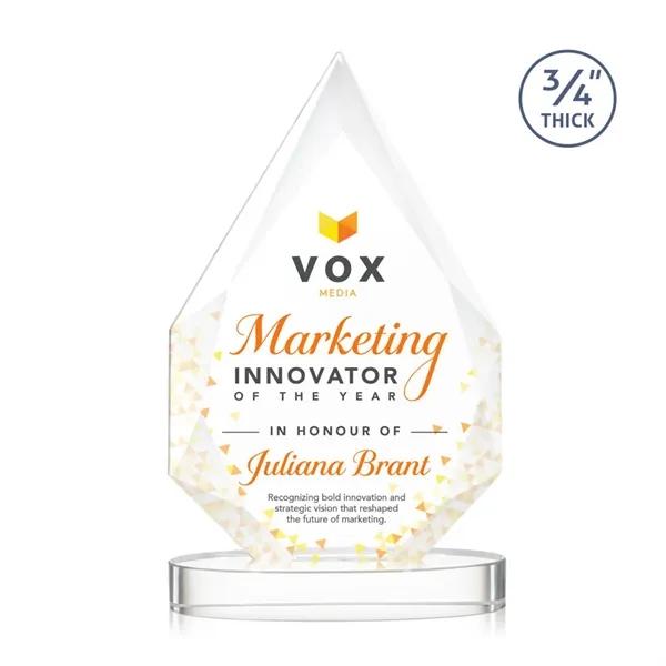 The classic Hawthorne 3/4" thick Starfire Crystal Award is the pinnacle... from ASI 84592 St Regis Group / St Regis