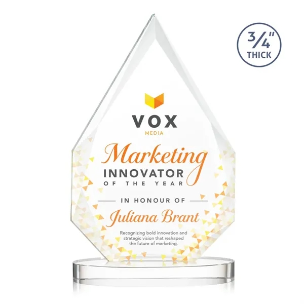 The classic Hawthorne 3/4" thick Starfire Crystal Award is the pinnacle... from ASI 84592 St Regis Group / St Regis