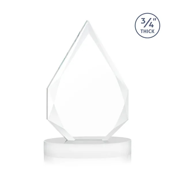 The classic Hawthorne 3/4" thick Starfire Crystal Award on Alberton Base... from ASI 84592 St Regis Group / St Regis