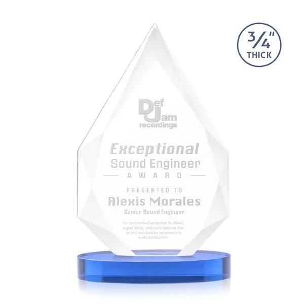 The classic Hawthorne 3/4" thick Starfire Crystal Award on Alberton Base... from ASI 84592 St Regis Group / St Regis