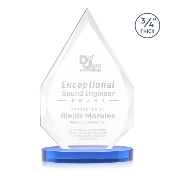 The classic Hawthorne 3/4" thick Starfire Crystal Award on Alberton Base... from ASI 84592 St Regis Group / St Regis