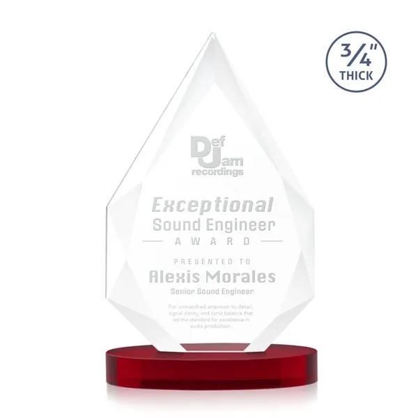 The classic Hawthorne 3/4" thick Starfire Crystal Award on Alberton Base... from ASI 84592 St Regis Group / St Regis