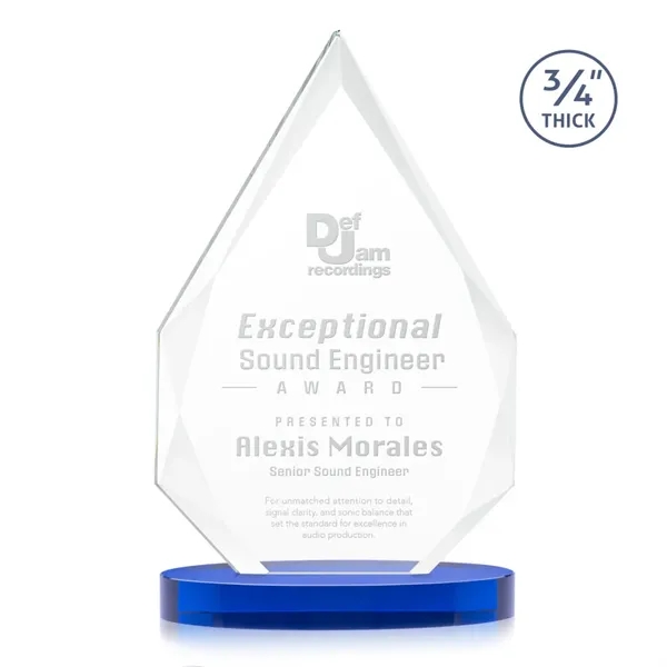 The classic Hawthorne 3/4" thick Starfire Crystal Award on Alberton Base... from ASI 84592 St Regis Group / St Regis