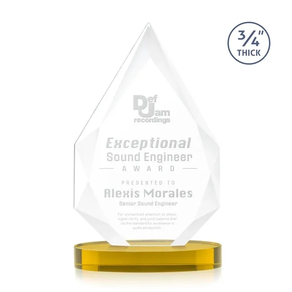 The classic Hawthorne 3/4" thick Starfire Crystal Award on Alberton Base... from ASI 84592 St Regis Group / St Regis