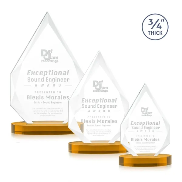 The classic Hawthorne 3/4" thick Starfire Crystal Award on Alberton Base... from ASI 84592 St Regis Group / St Regis