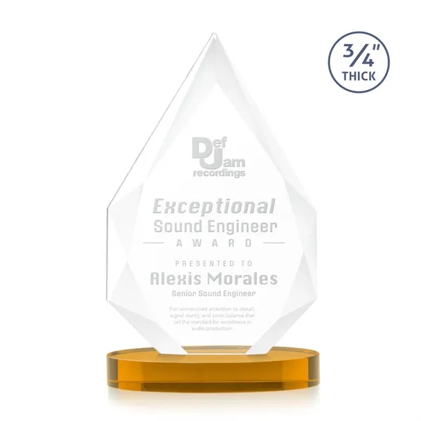 The classic Hawthorne 3/4" thick Starfire Crystal Award on Alberton Base... from ASI 84592 St Regis Group / St Regis