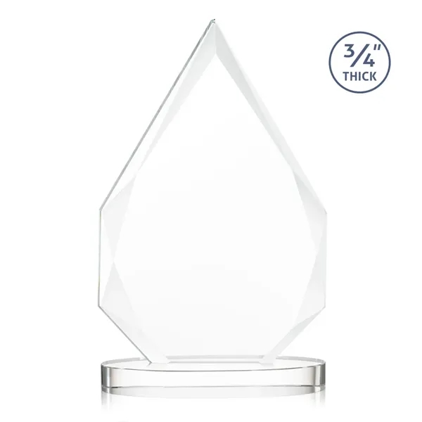 The classic Hawthorne 3/4" thick Starfire Crystal Award on Alberton Base... from ASI 84592 St Regis Group / St Regis