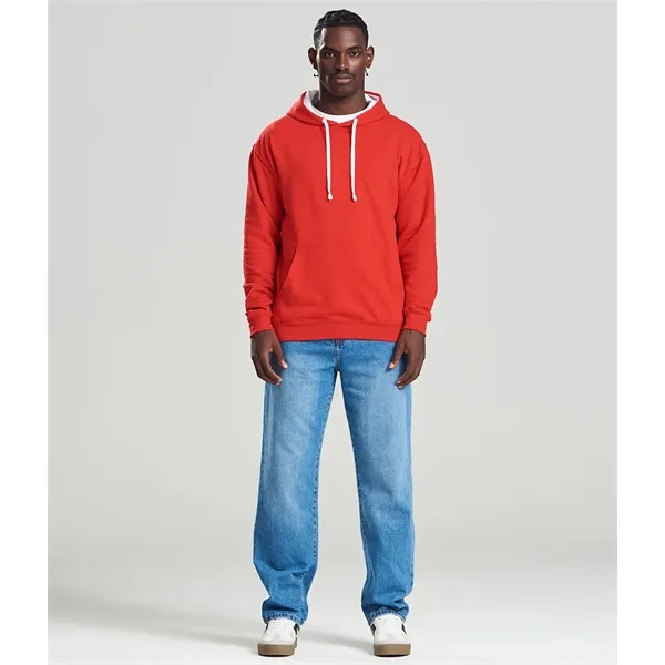 Varsity contrast 8.3 oz. midweight hoodie with double fabric hood, blank... from ASI 89380 Staton Corporate and Casual / Staton®