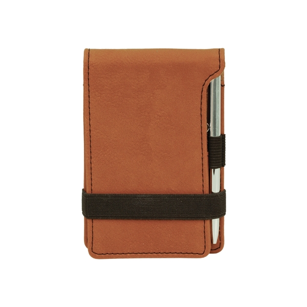 3 1/4" x 4 3/4" notepad made of rawhide leatherette with... from ASI 74601 Calico