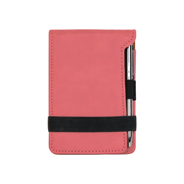 3 1/4" x 4 3/4" notepad made of pink leatherette with... from ASI 74601 Calico