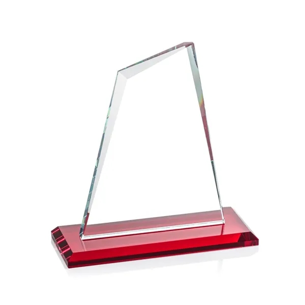 Our extraordinary beveled Starfire Summit award is combined with ruby optical... from ASI 84592 St Regis Group / St Regis