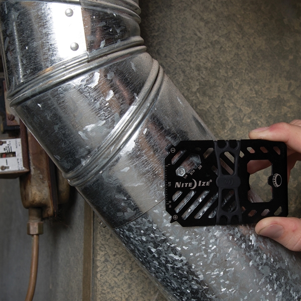 Stainless steel multi-tool that acts as a wallet as well as... from ASI 46170 Compass Industries Inc