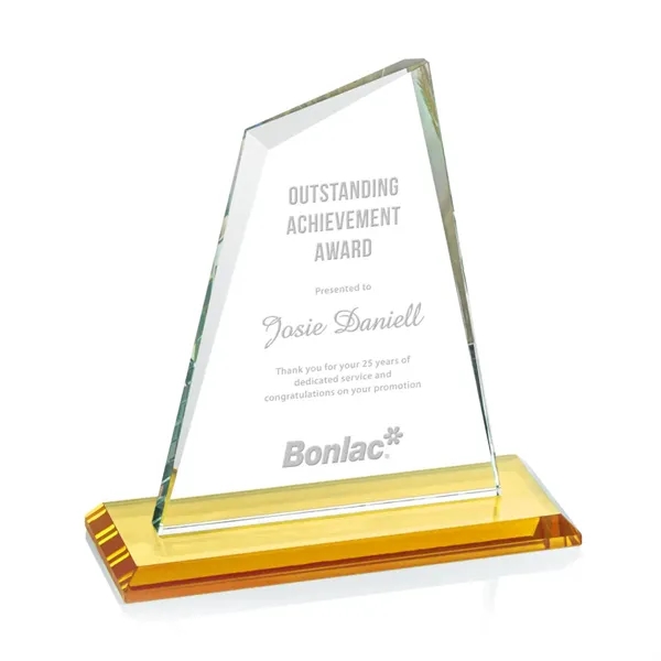 Our extraordinary beveled Starfire Summit award is combined with amber optical... from ASI 84592 St Regis Group / St Regis