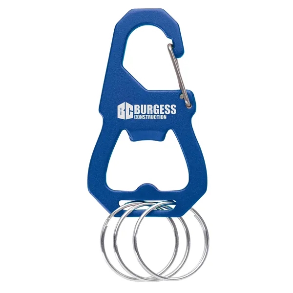 3 Keyring Carabiner with Bottle Opener... from ASI 40480 Koozie Group