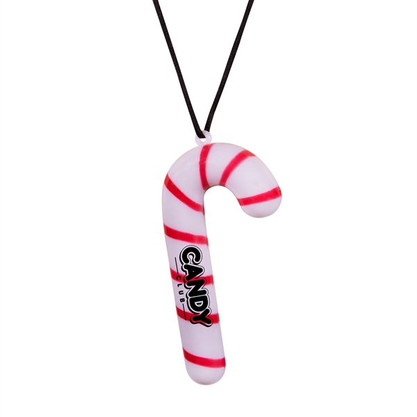 5" red and white striped candy cane necklace with LED lights.... from ASI 42016 Brighter Promotions Inc / Chemical Light™ Liquid Light