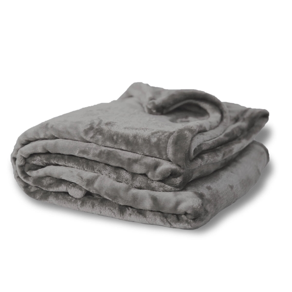 Oversized mink and Sherpa luxury blanket with an anti-pill finish and... from ASI 90807 Tekweld
