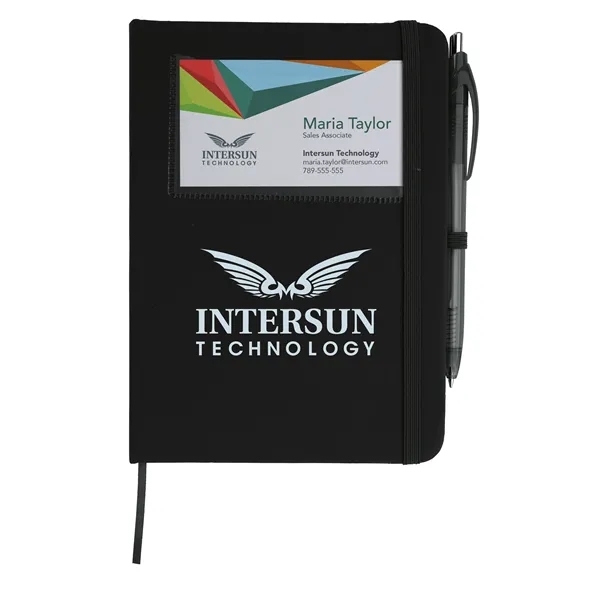 Value Card Pocket Notebook with Element Slim Pen... from ASI 40480 Koozie Group