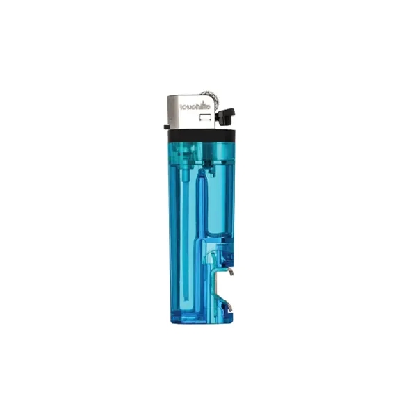 Standard flame lighter with bottle opener plus 1 color silkscreen imprint... from ASI 37218 Athena Promo (tm)