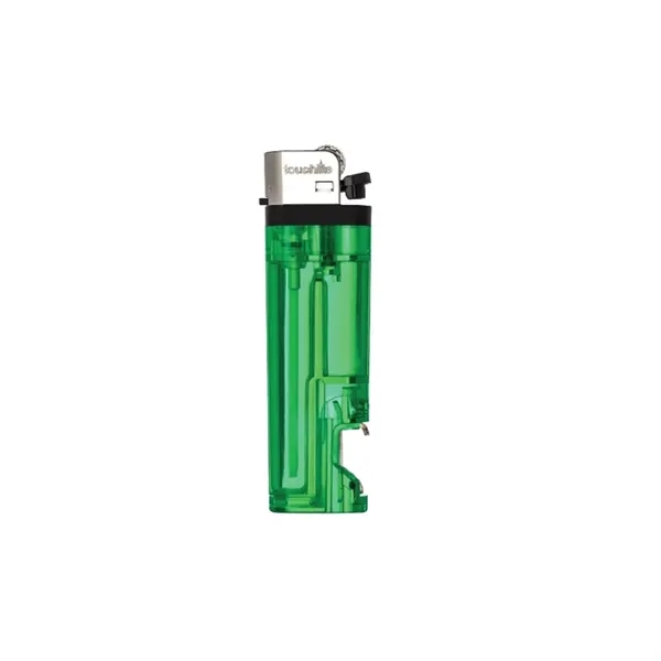 Standard flame lighter with bottle opener plus 1 color silkscreen imprint... from ASI 37218 Athena Promo (tm)