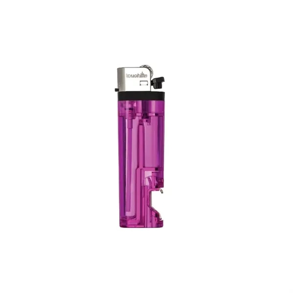 Standard flame lighter with bottle opener plus 1 color silkscreen imprint... from ASI 37218 Athena Promo (tm)