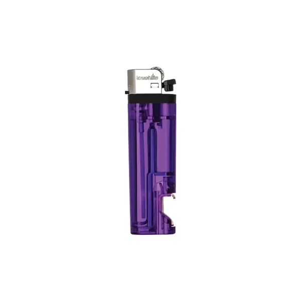 Standard flame lighter with bottle opener plus 1 color silkscreen imprint... from ASI 37218 Athena Promo (tm)