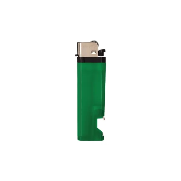 Standard flame lighter with bottle opener plus 1 color silkscreen imprint... from ASI 37218 Athena Promo (tm)