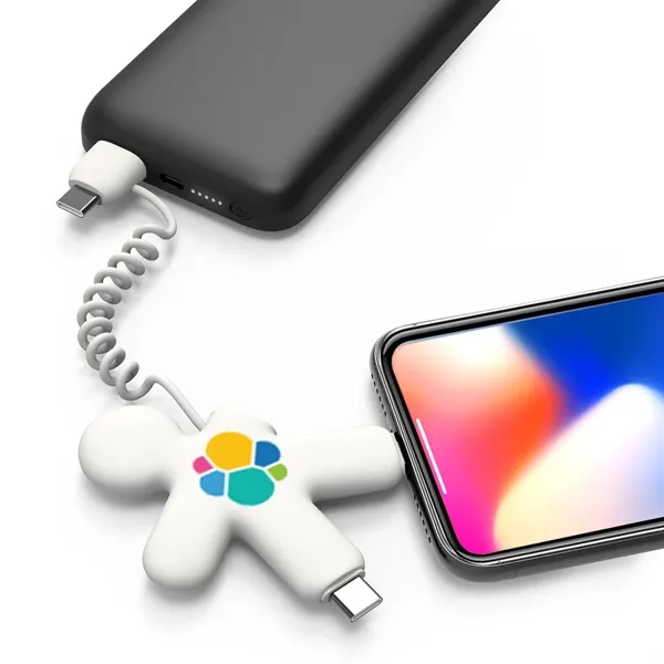 Charging cable with 3 USB ports and a Lightning-compatible port... from ASI 62124 iClick, Inc. / iClick®