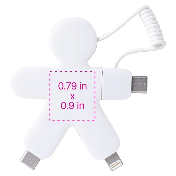 Charging cable with 3 USB ports and a Lightning-compatible port... from ASI 62124 iClick, Inc. / iClick®