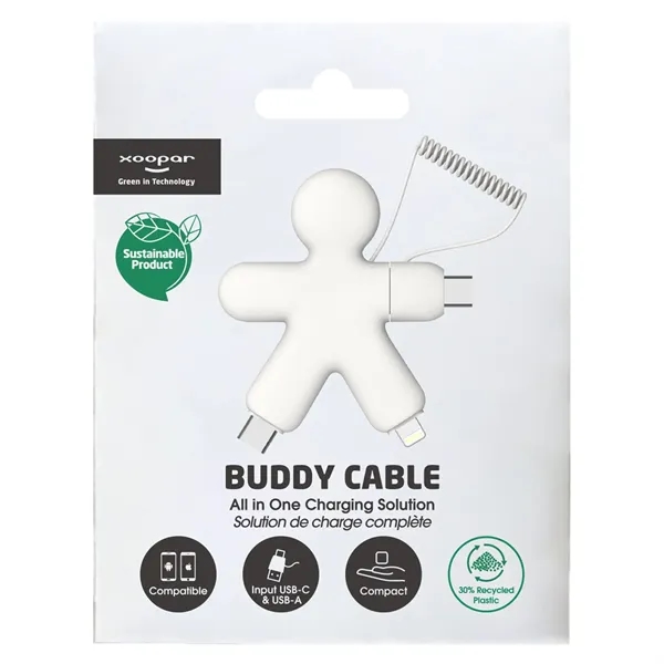 Charging cable with 3 USB ports and a Lightning-compatible port... from ASI 62124 iClick, Inc. / iClick®