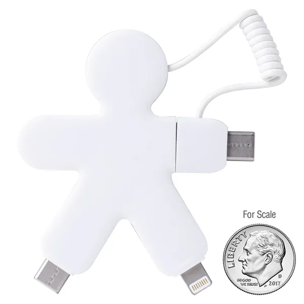 Charging cable with 3 USB ports and a Lightning-compatible port... from ASI 62124 iClick, Inc. / iClick®