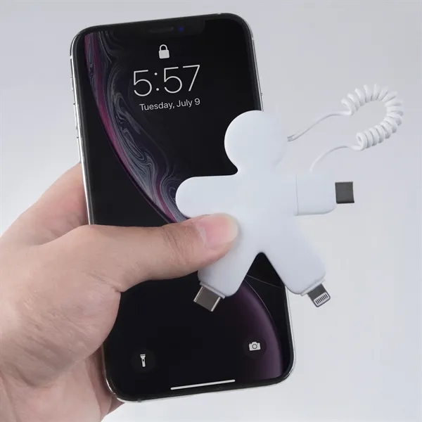 Charging cable with 3 USB ports and a Lightning-compatible port... from ASI 62124 iClick, Inc. / iClick®