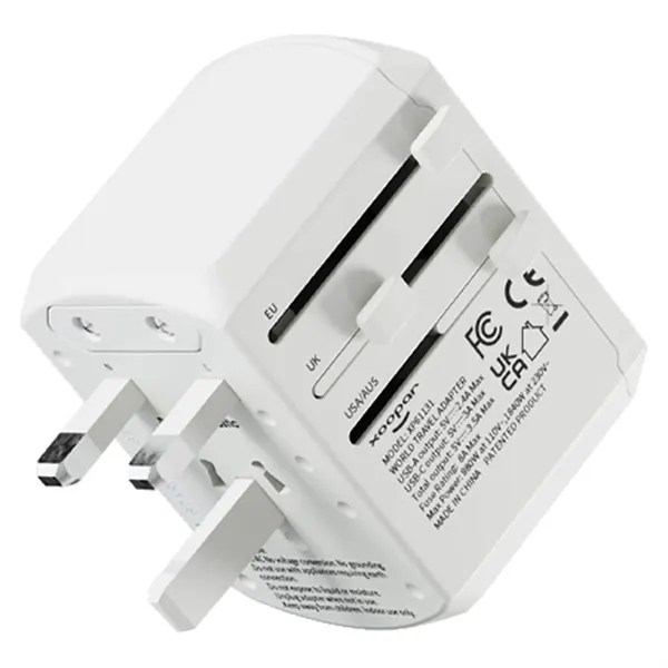 Wall plug adapter with 4 USB ports and an adjustable plug... from ASI 62124 iClick, Inc. / iClick®
