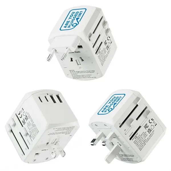 Wall plug adapter with 4 USB ports and an adjustable plug... from ASI 62124 iClick, Inc. / iClick®