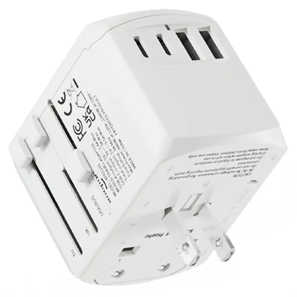 Wall plug adapter with 4 USB ports and an adjustable plug... from ASI 62124 iClick, Inc. / iClick®