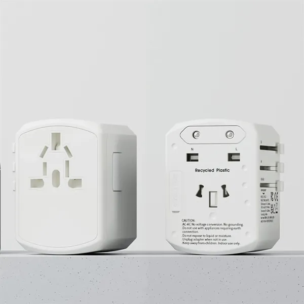 Wall plug adapter with 4 USB ports and an adjustable plug... from ASI 62124 iClick, Inc. / iClick®
