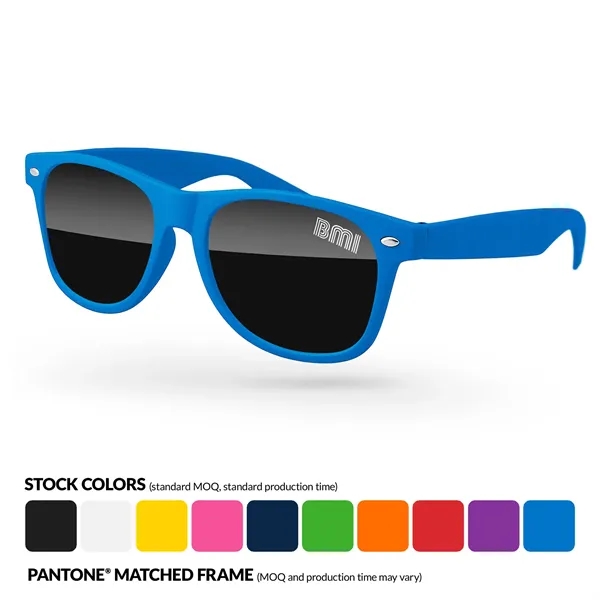 Quality PC Retro sunglasses with dark UV400 impact resistant PC lenses.... from ASI 57371 Eyevertising / Eyevertising® Bold Promo