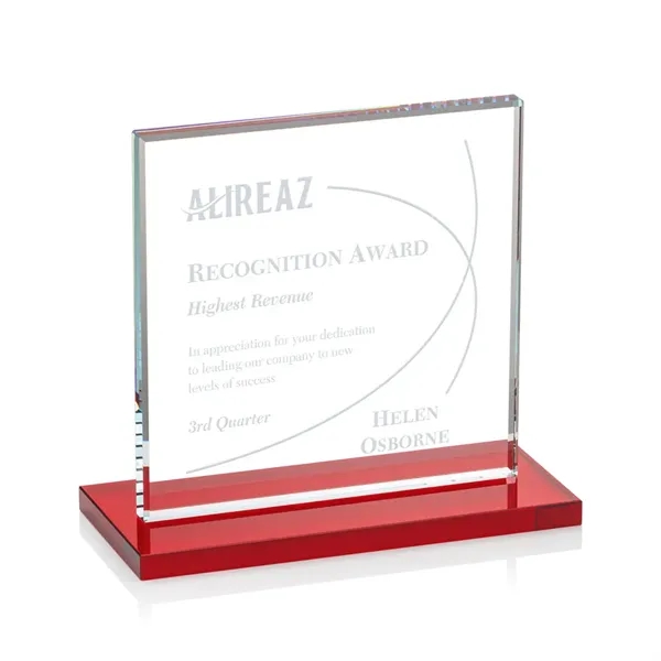 Bold Sahara Award features a 0.5” thick Starfire crystal mounted on... from ASI 84592 St Regis Group / St Regis
