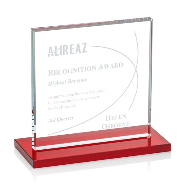 Bold Sahara Award features a 0.5” thick Starfire crystal mounted on... from ASI 84592 St Regis Group / St Regis