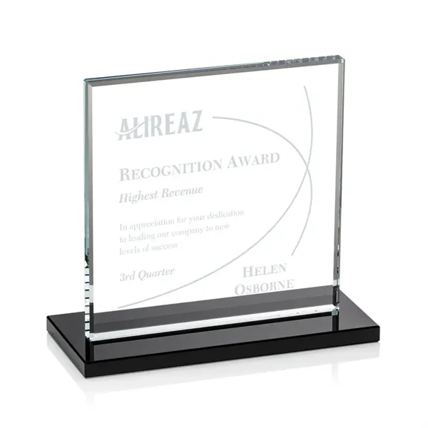 Bold Sahara Award features a 0.5” thick Starfire crystal mounted on... from ASI 84592 St Regis Group / St Regis