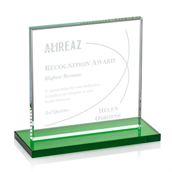 Bold Sahara Award features a 0.5” thick Starfire crystal mounted on... from ASI 84592 St Regis Group / St Regis